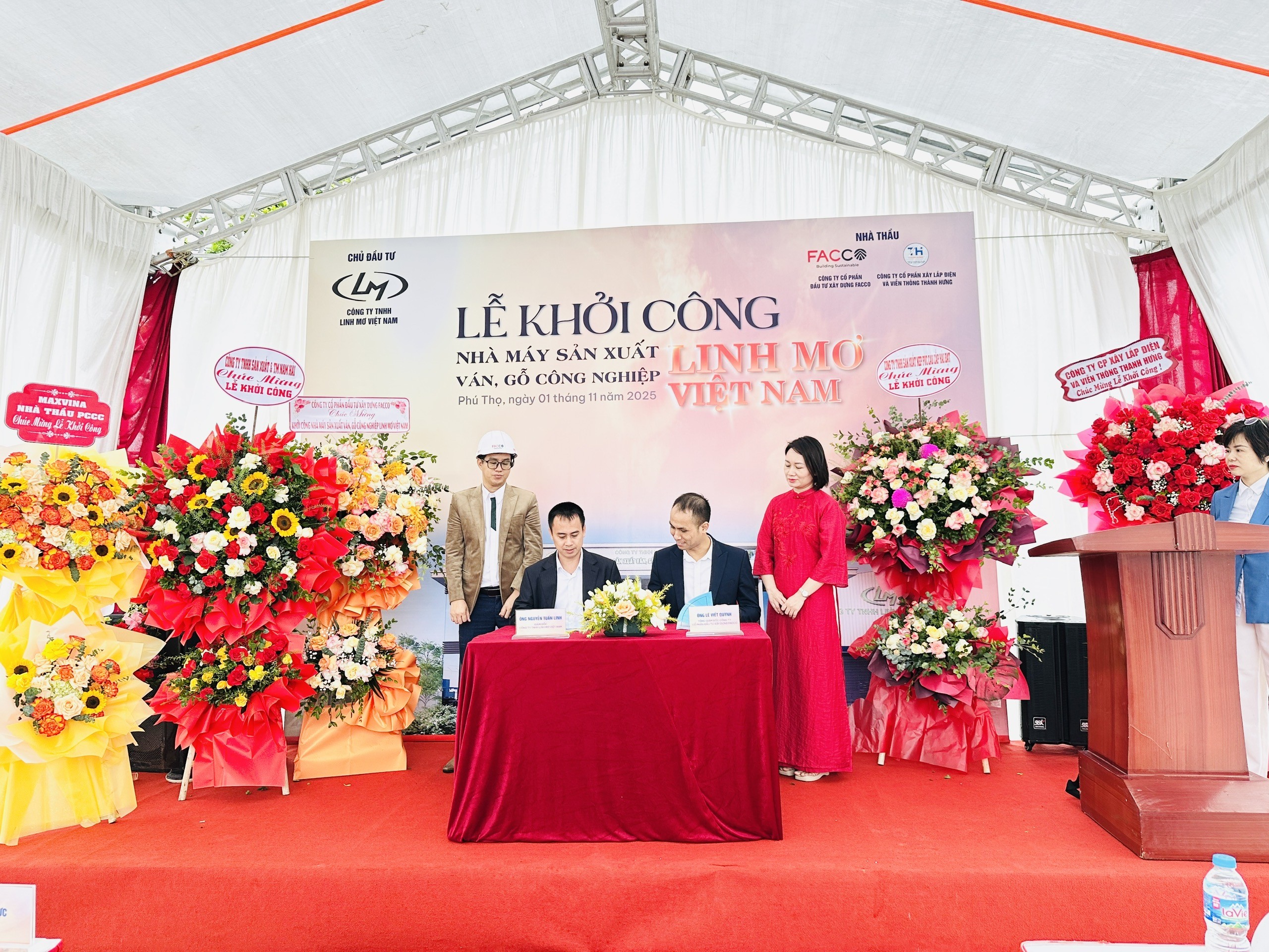 VHMGroup tổ chức thành công Lễ khởi công Nhà máy Sản xuất Ván Gỗ công nghiệp Linh Mơ Việt Nam